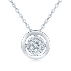 唯一 - 18K白色黃金鑽石套鏈